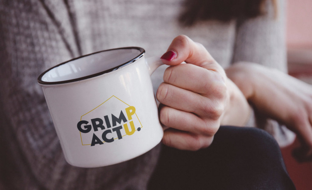 Logo et identité visuelle Grimpactu par berely graphiste Beaujolais